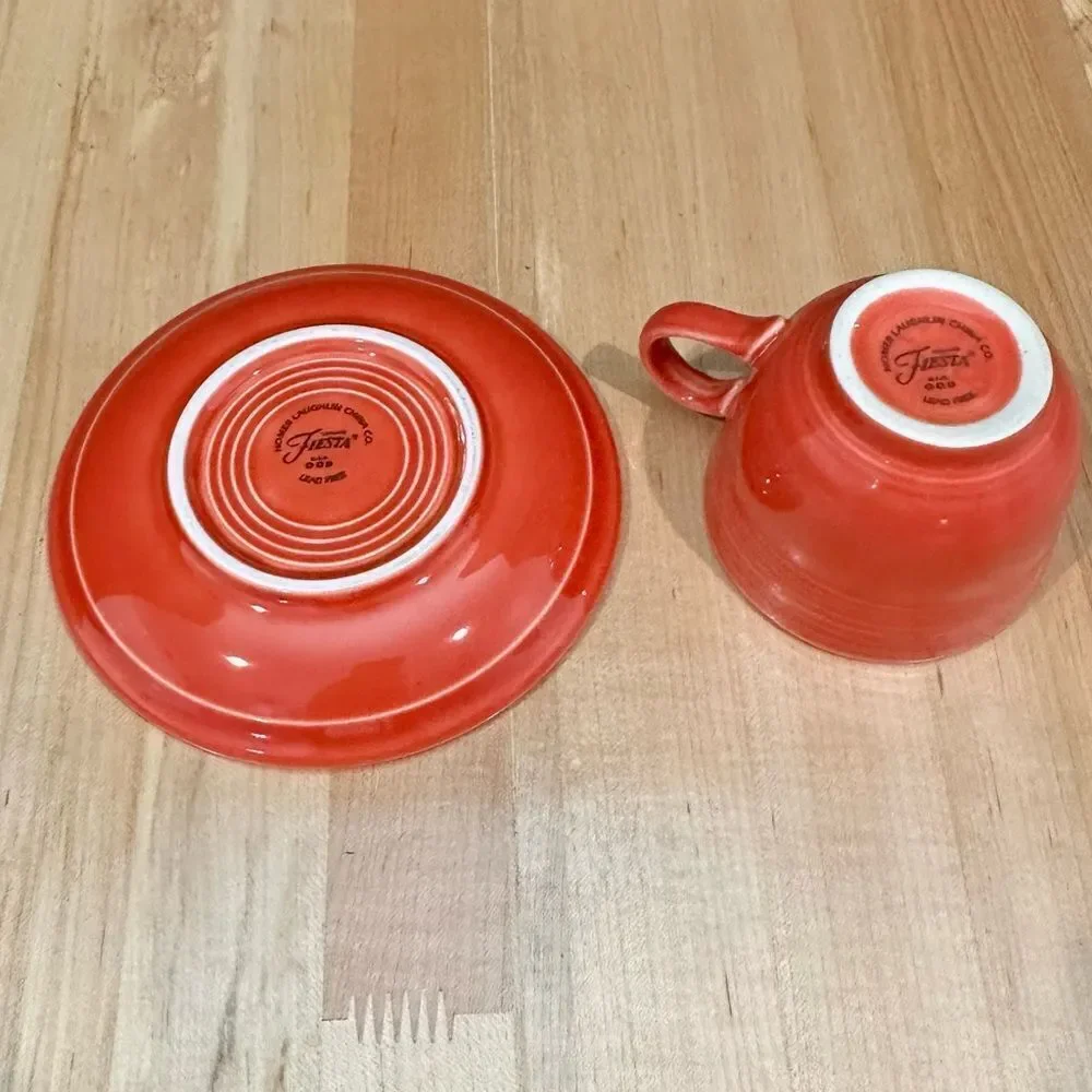 Fiestaware Tea Cup & Saucer